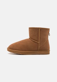 LEATHER UNISEX - Bottines - cognac