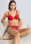 THONG OUVERT JETTE BY LASCANA - String - red