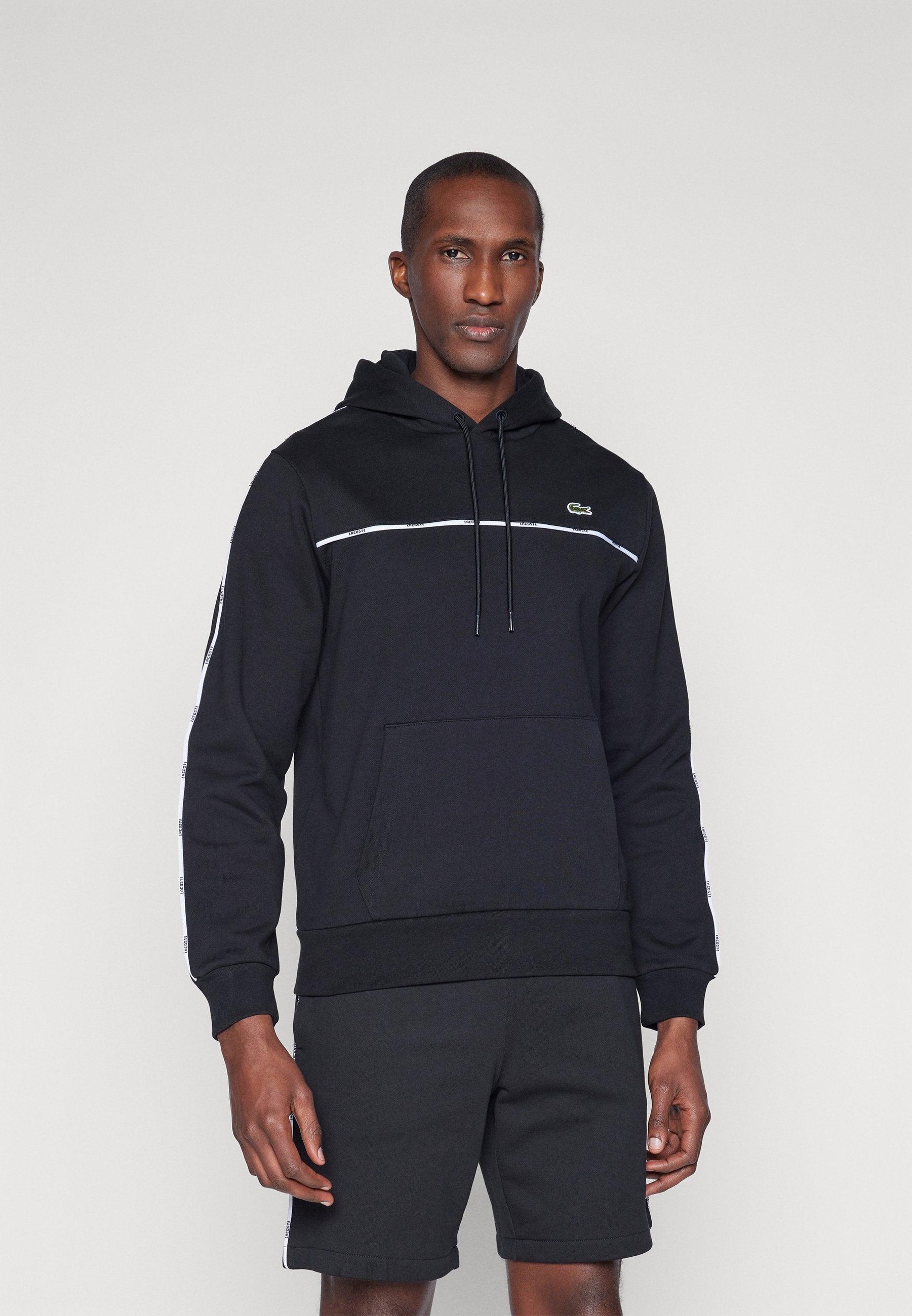 HOODIE TAPE - Sweat à capuche - black