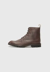 SLOANE APRON - Bottines à lacets - dark mocca brown