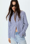 STRIPED WITH POCKET - Chemisier - dark blue