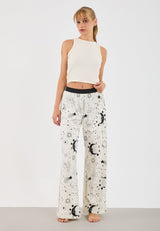 2 PACK - Bas de pyjama - black/ beige