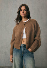 BUTTON-UP - Gilet - camel