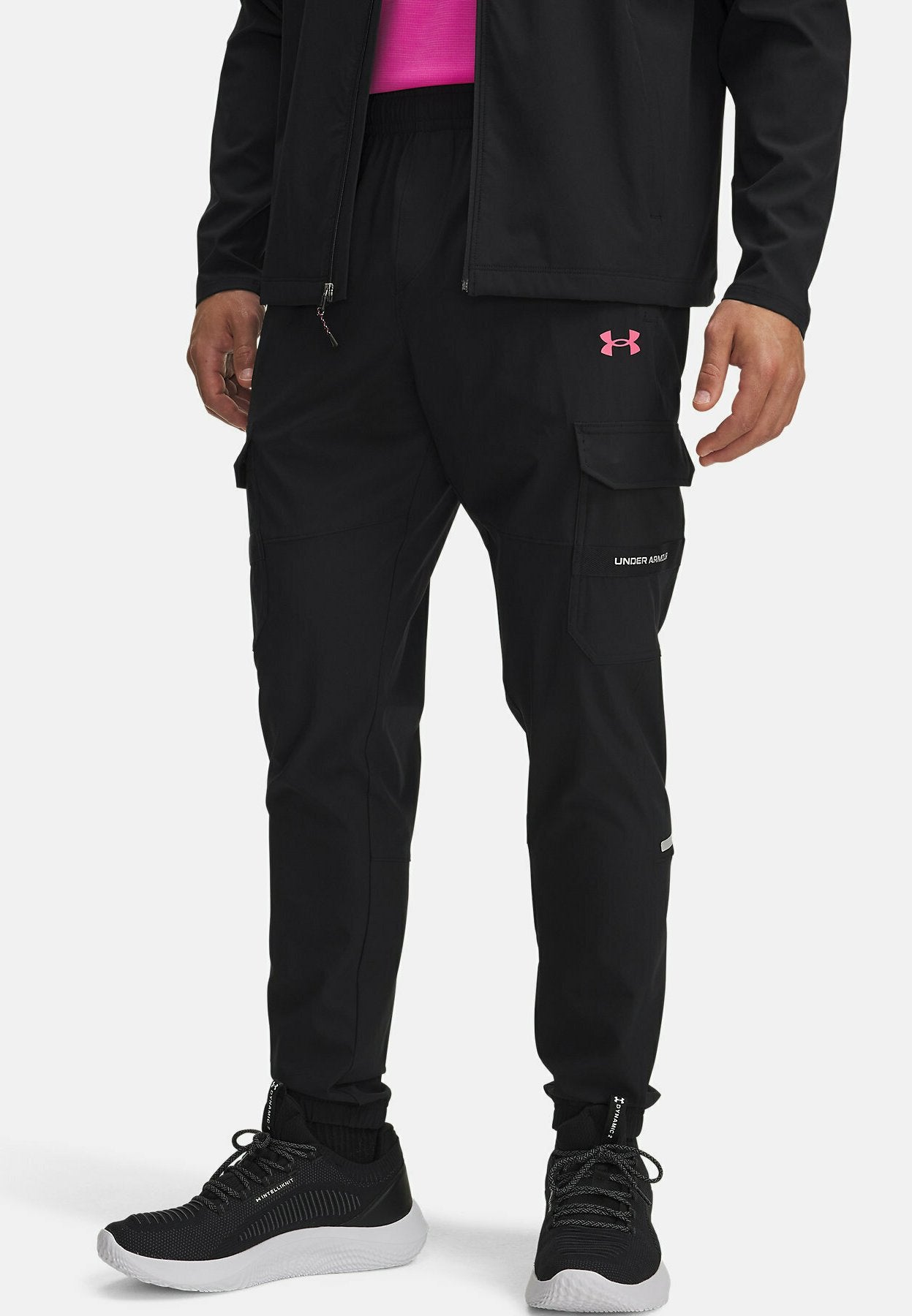 TECH UTILITY WOVEN - Pantalon de survêtement - black