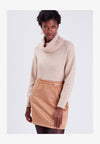 ROLLKRAGEN AUSSCHAUMMATERIAL - Pullover - beige