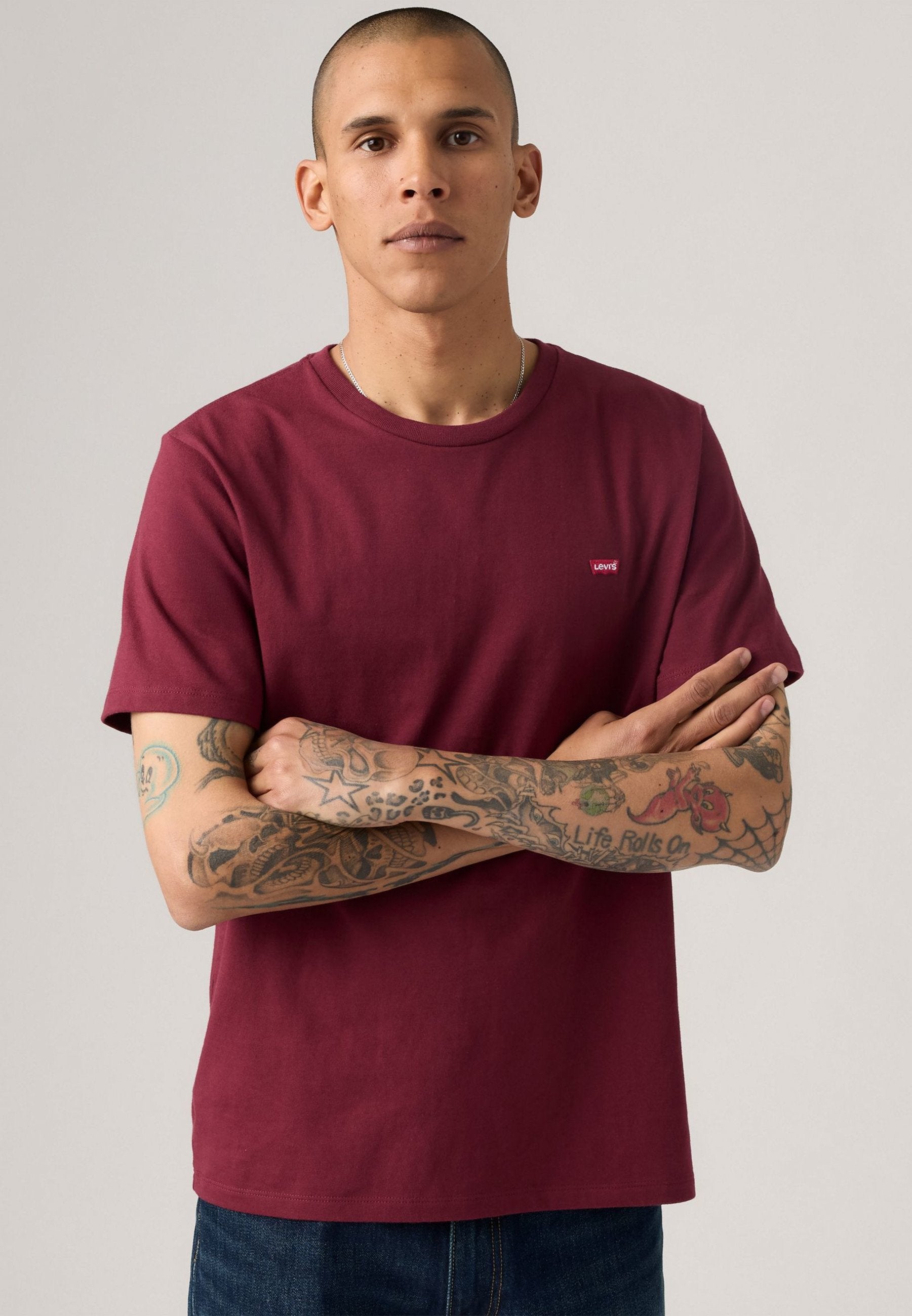 ORIGINAL TEE - T-shirt basique - tawny port jersey