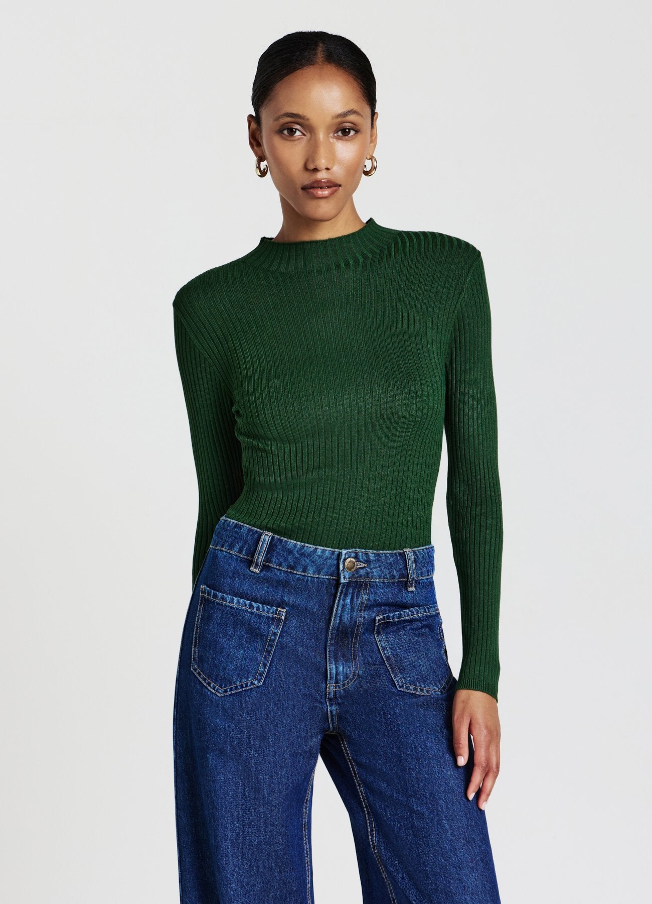 A MANICHE LUNGHE - Pullover - verde scuro