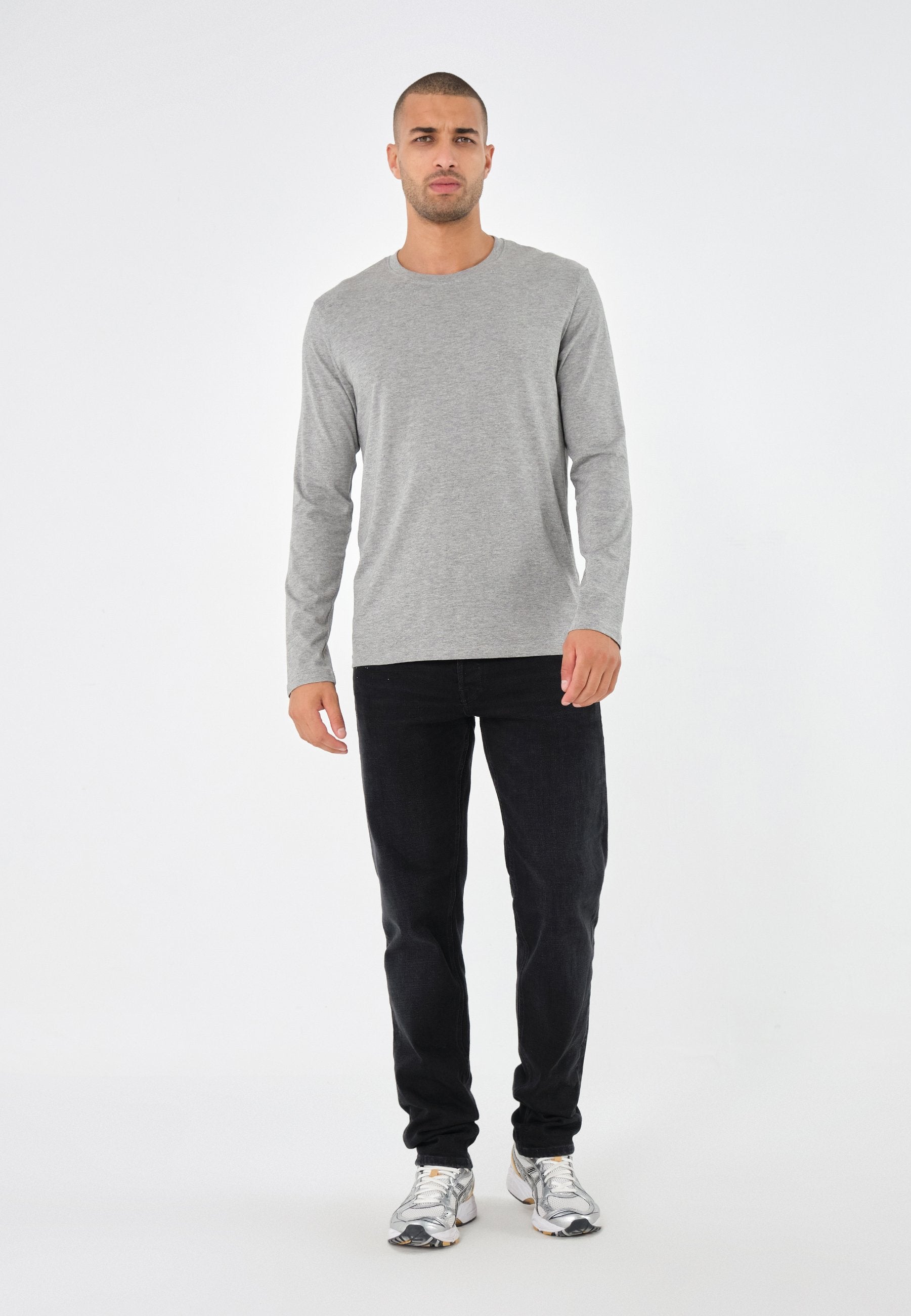 5 PACK - T-shirt à manches longues - black/white/olive