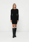 PCMIRA NEW O NECK DRESS - Robe pull - black