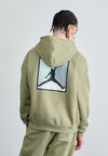 Sweat à capuche - medium khaki/black