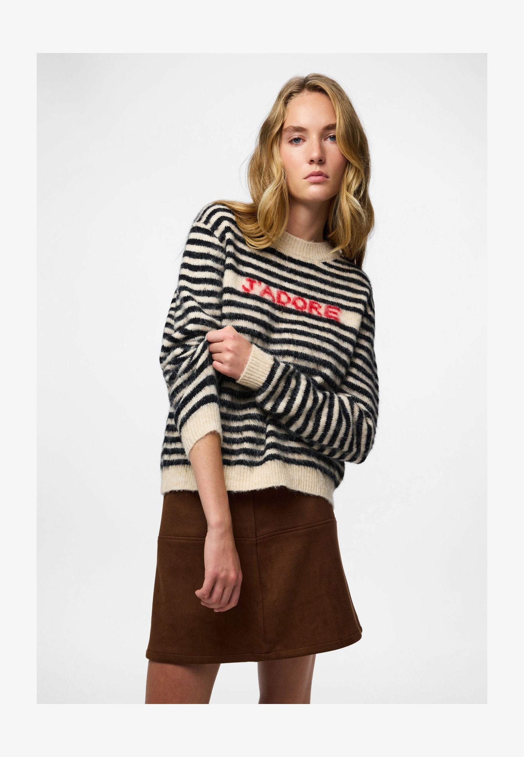 PCJADA O NECK - Pullover - birch