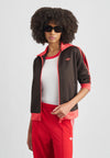 CLASSIC TT - Sweat zippé - aurora coffee/semi lucid red