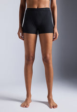 FINE RIB SPORTS PANTS - Shorty - black