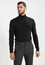 Pullover - mottled dark grey