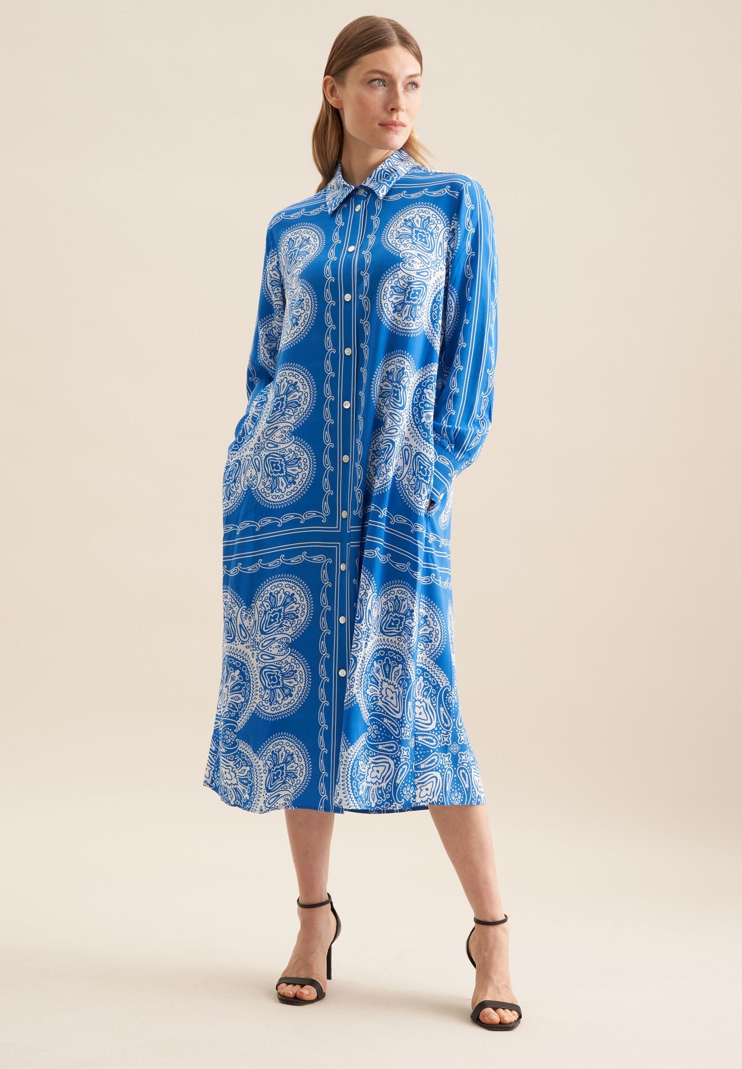 REGULAR - Robe chemise - blue