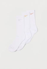 EVERYDAY PLUS CUSH CREW UNISEX 3 PACK - Chaussettes de sport - white/gold-coloured/silver-coloured/copper-coloured