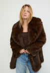 REGULAR FIT - Manteau d'hiver - mottled brown