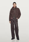 SHORT WATER-REPELLENT PUFFER - Doudoune - bordeaux