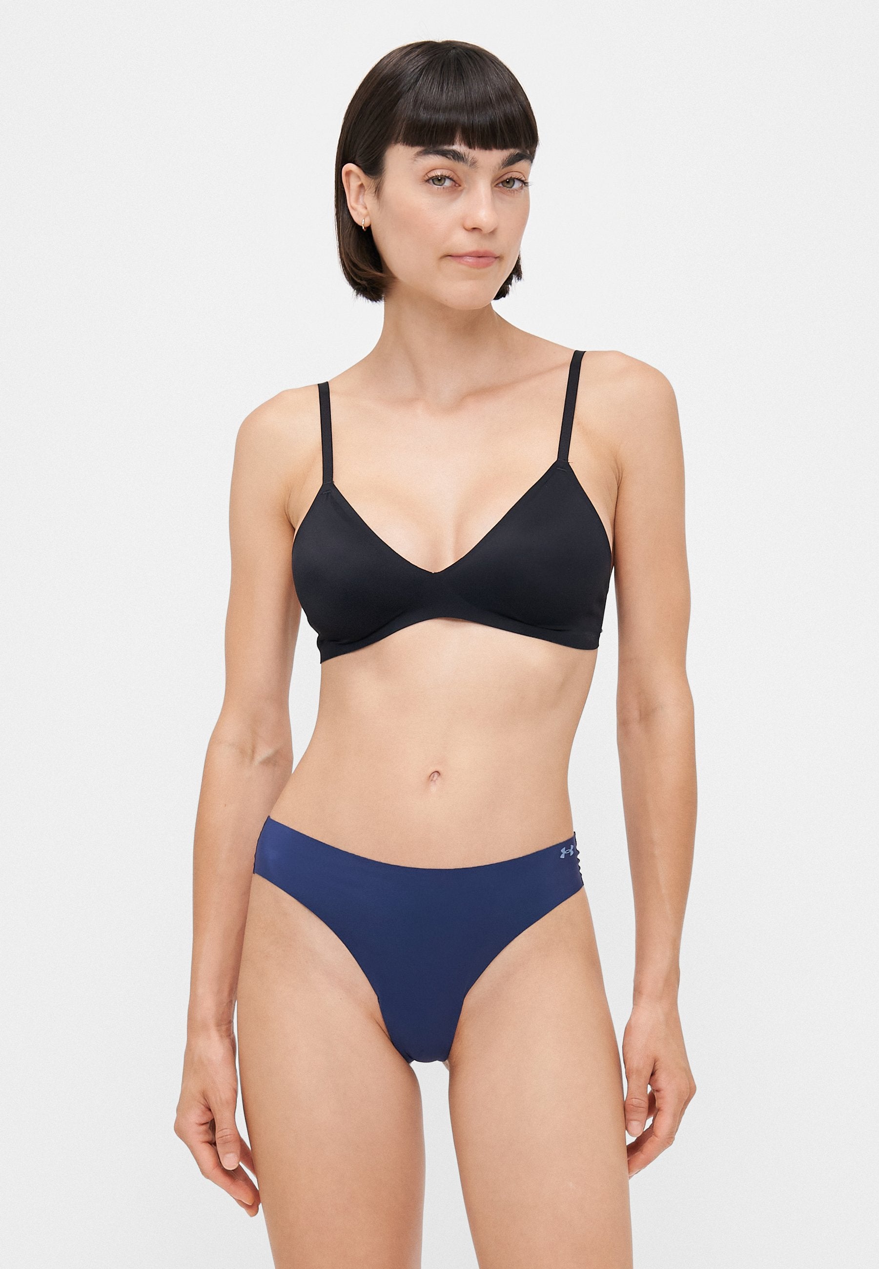 THONG PURE NO SHOW SOLID 3 PACK - String - blue calm/blue atlantis/washed navy