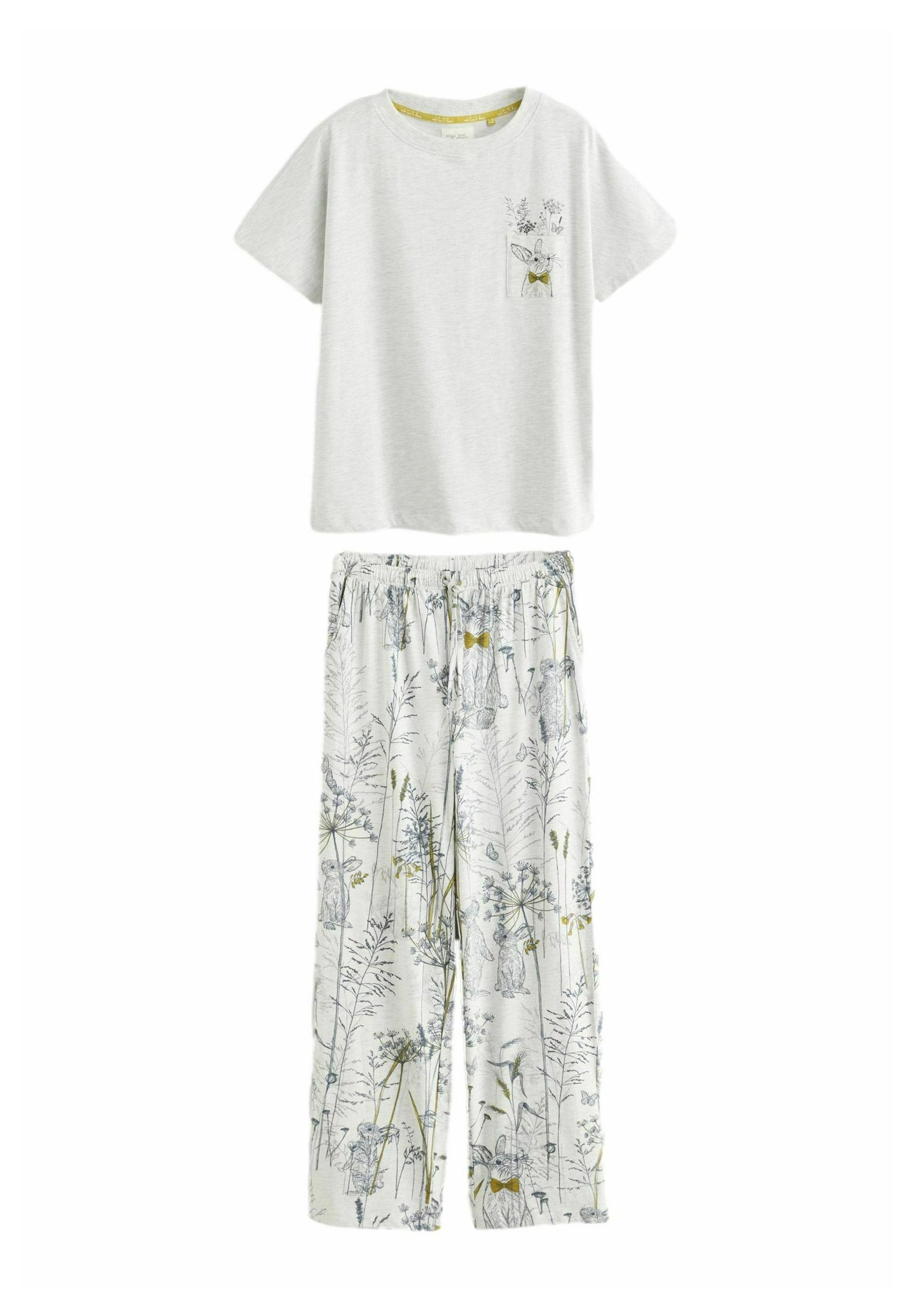 REGULAR FIT - SHORT SLEEVE SET - Pyjama - grey bunny