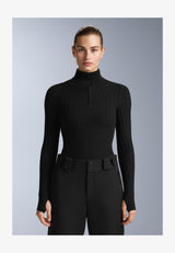 THERMAL WITH PEAK - Caraco - black