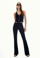 FLARED BENGALINE - Pantalon classique - black