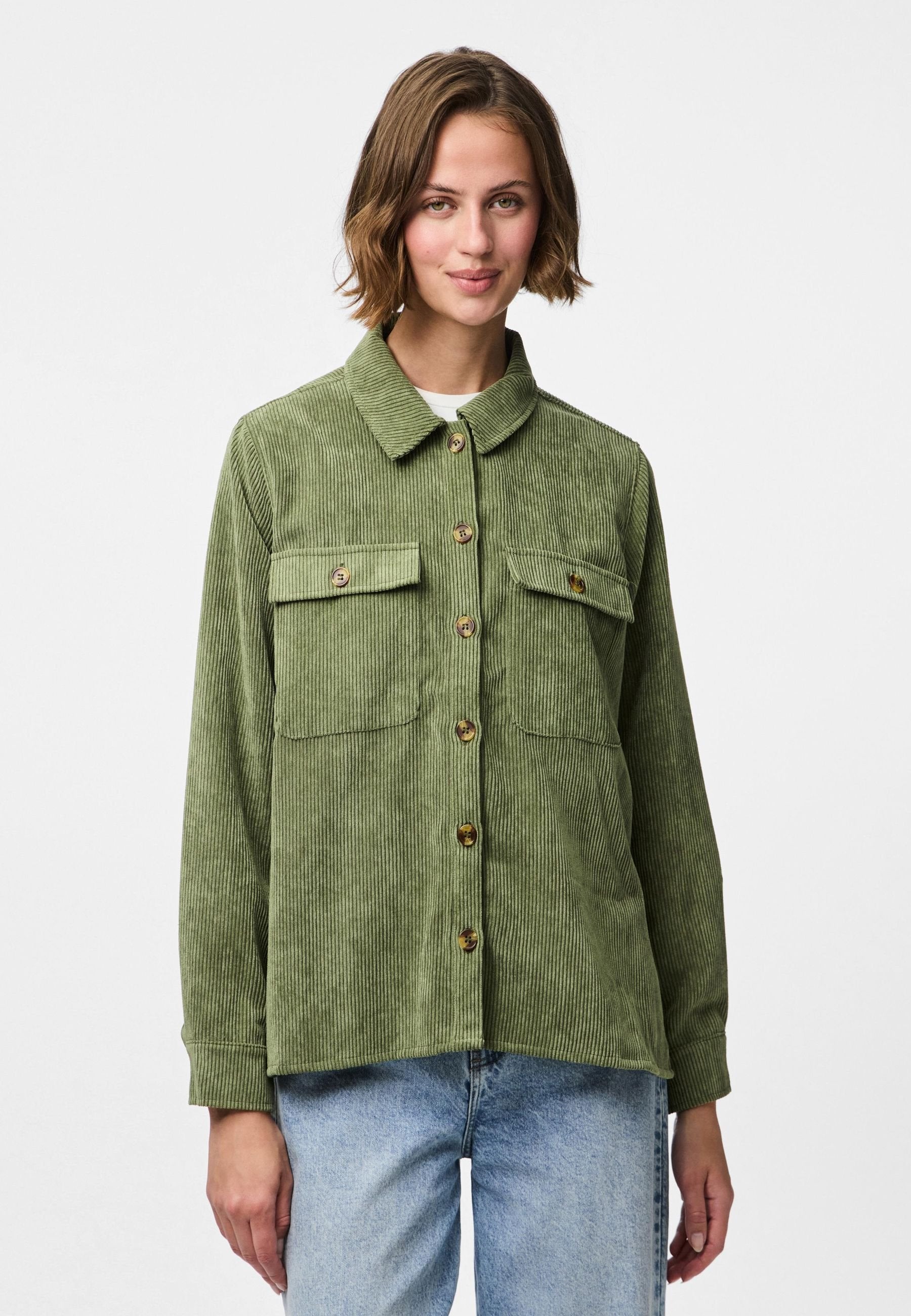 PCEFFI SHIRT - Chemisier - olivine