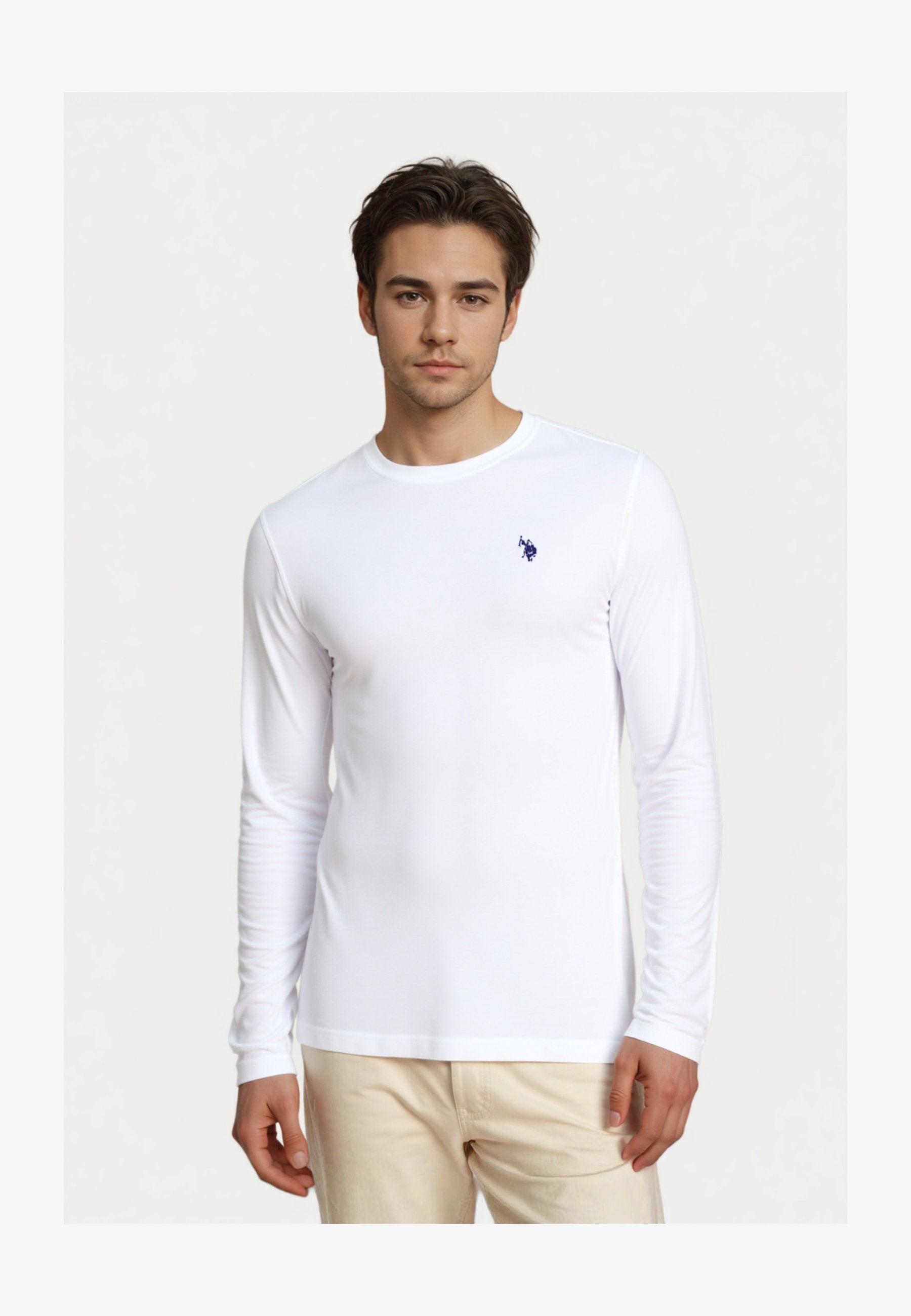 T-shirt à manches longues - weiss