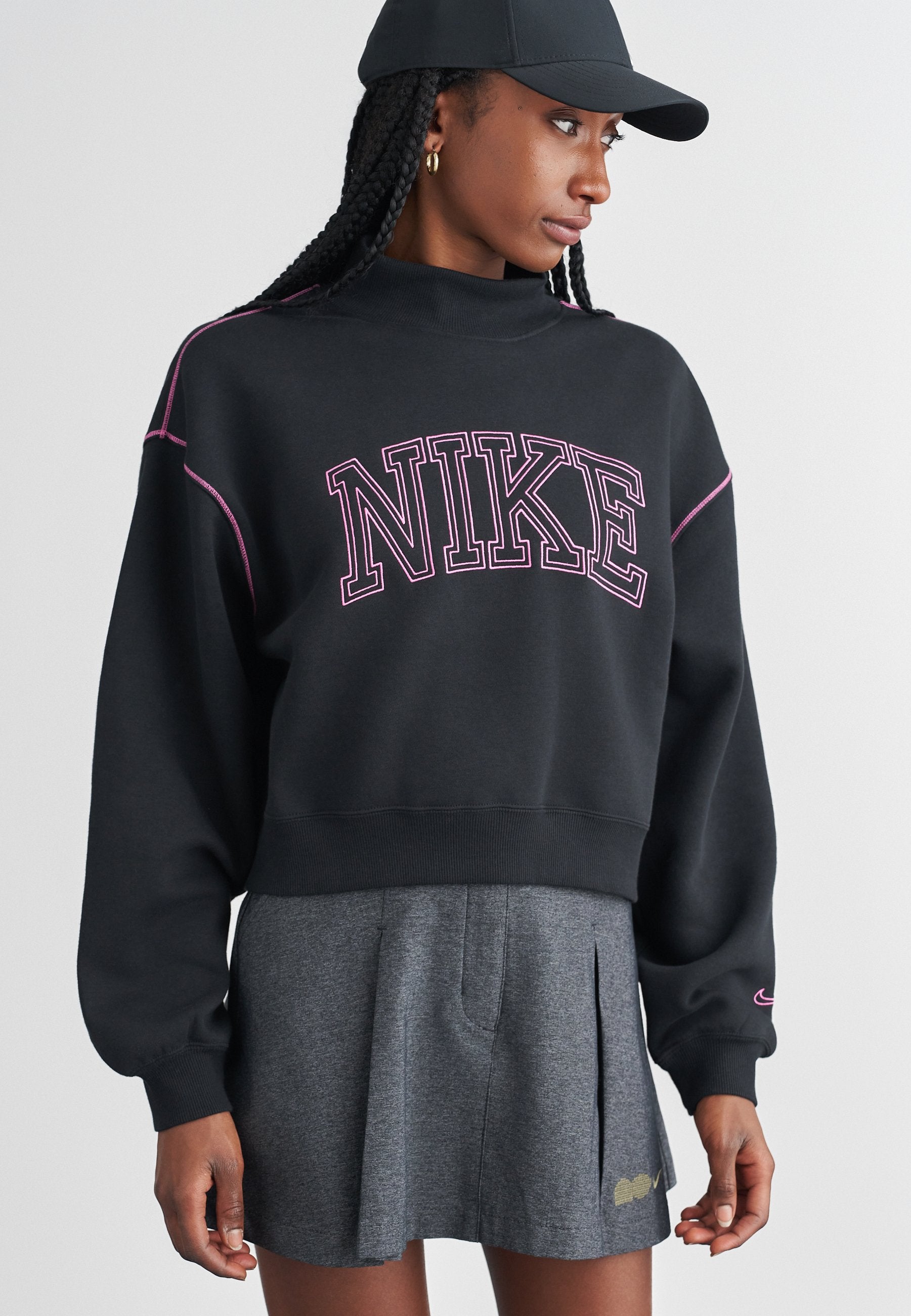 MOCK NECK - Sweatshirt - black