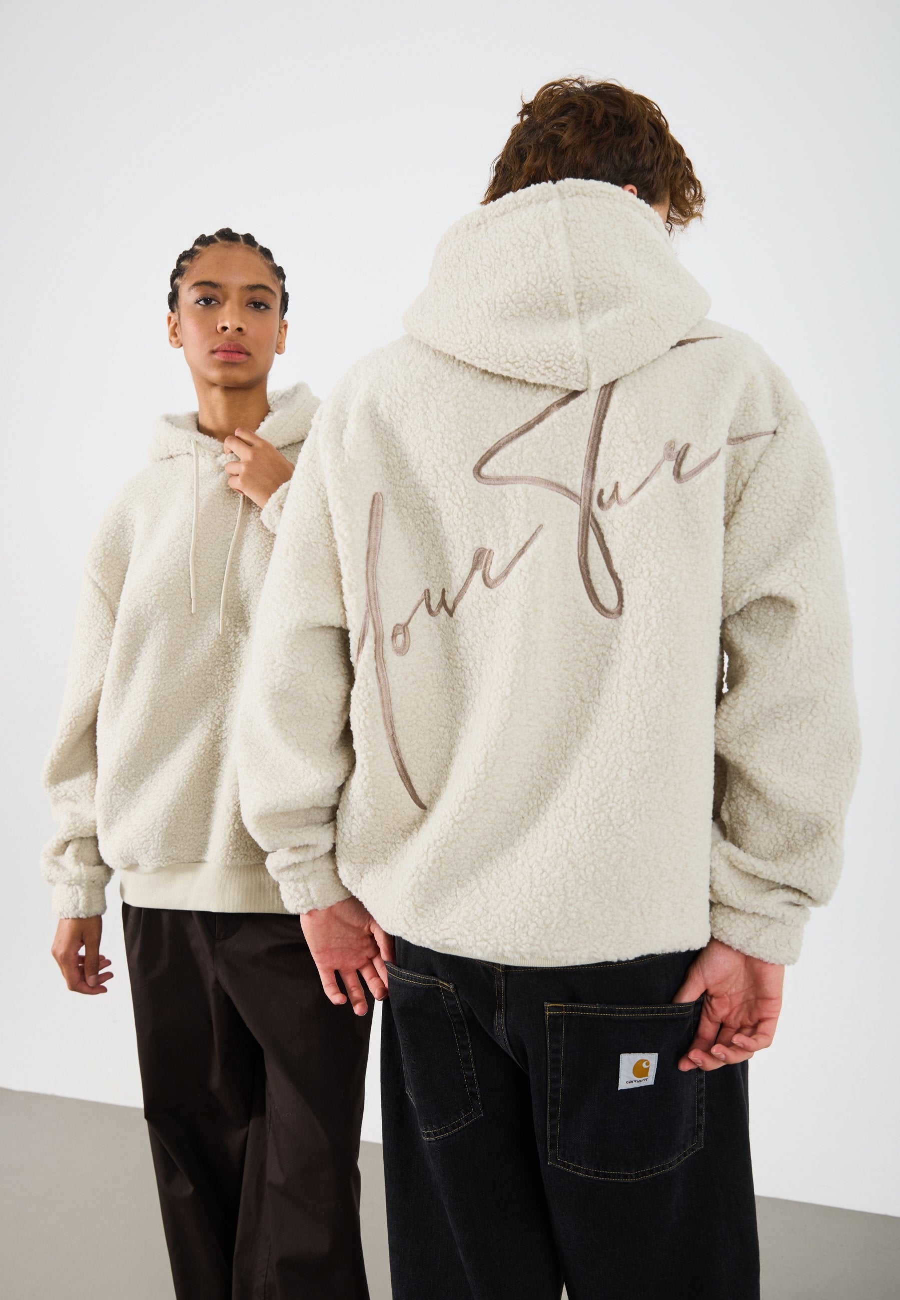 UNISEX - Sweat à capuche - oatmeal