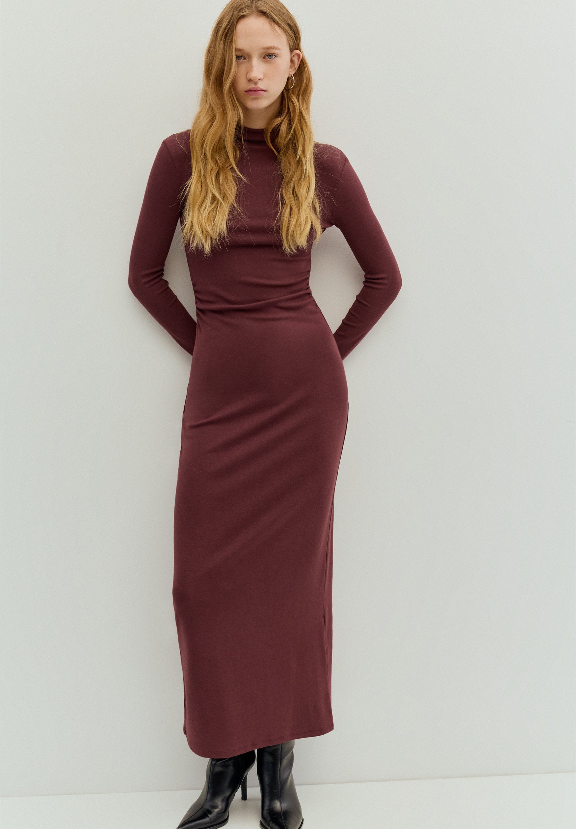Robe longue - bordeaux
