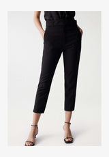 CROPPED SLIM - Pantalon classique - Black