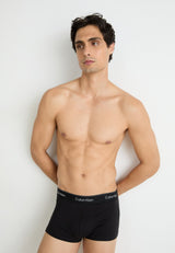 LOW RISE TRUNK ICON STRETCH 3 PACK - Boxers - black