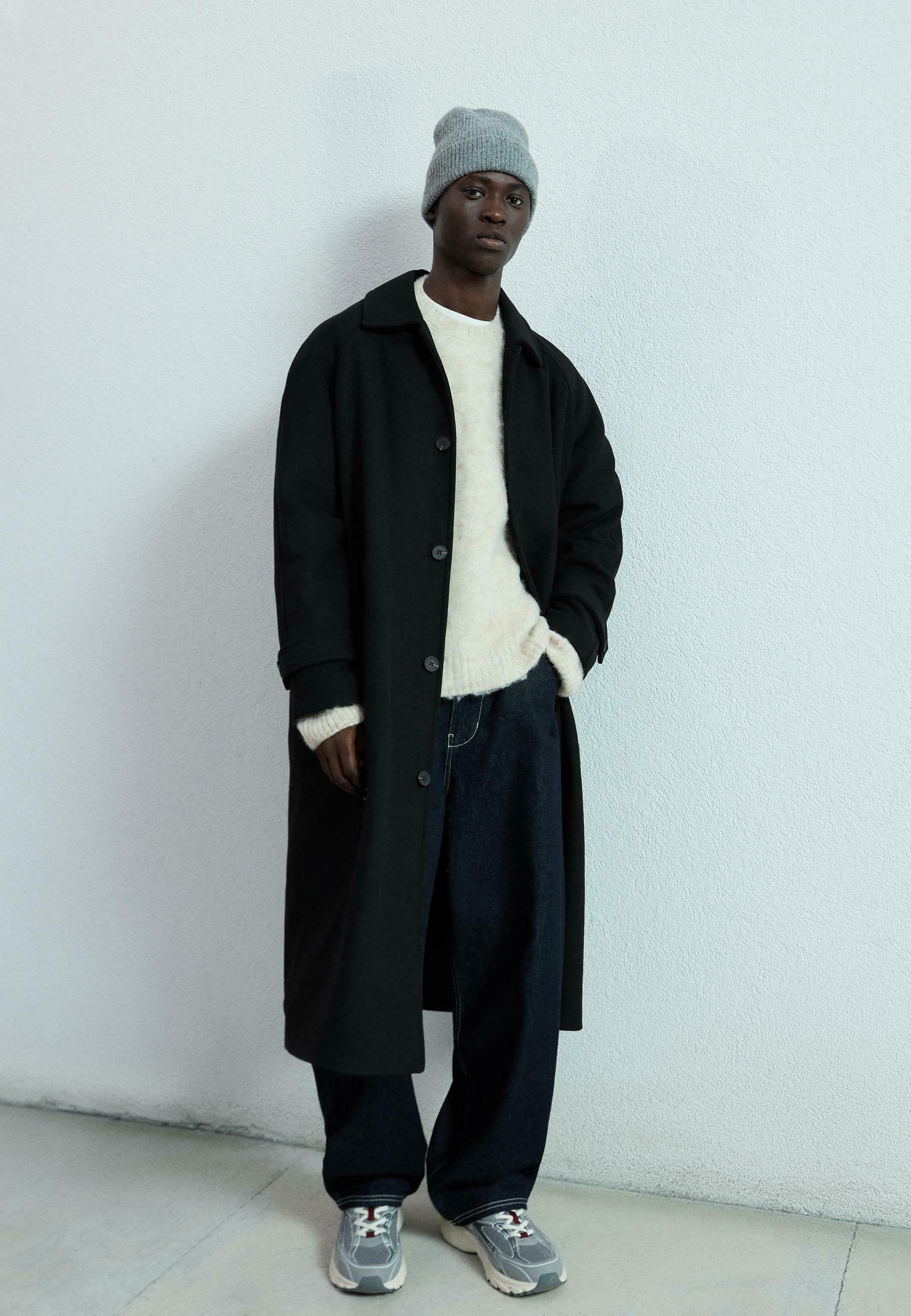 TEXTURE - Manteau classique - black