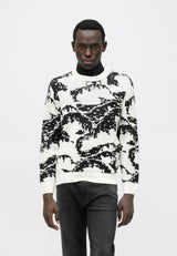 ONSCLARK CREW - Pullover - cloud dancer/black