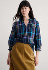 Blouse - blue - cherry tree teal