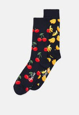 CLASSIC CHERRY SOCKS UNISEX 2 PACK - Chaussettes - blue
