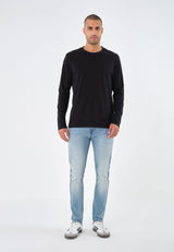 3 PACK - T-shirt à manches longues - bordeaux/black/dark blue