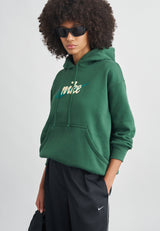 LOGO - Sweat à capuche - fir/orewood