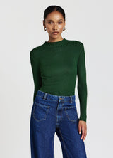 A MANICHE LUNGHE - Pullover - verde scuro