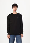 TJM SLIM CHEST LINEAR TEE - T-shirt à manches longues - black