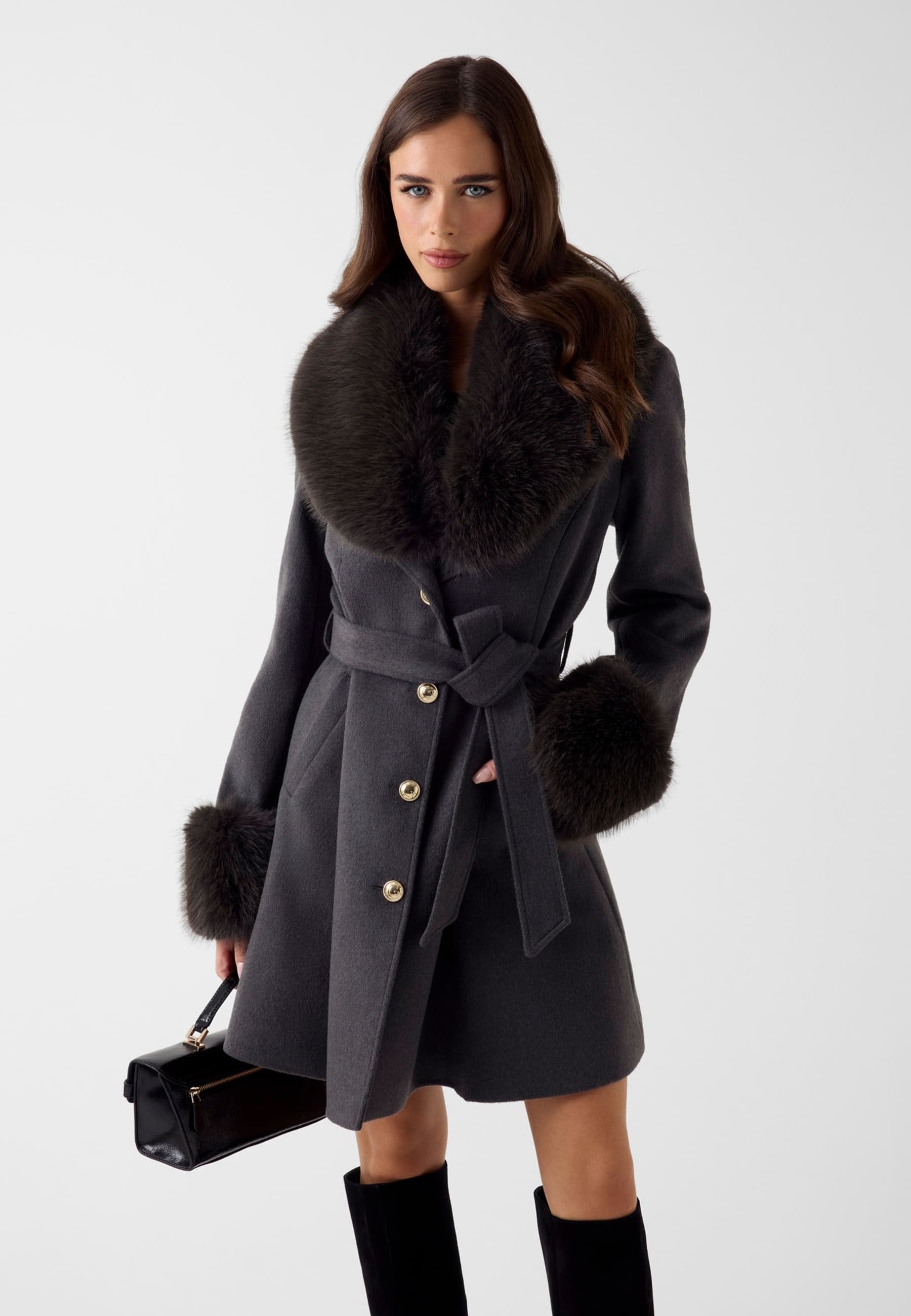 Manteau classique - dunkelgrau