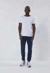 2 PACK - Pantalon de survêtement - mottled light grey/mottled dark blue