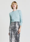 MAGLIA GIROCOLLO A TINTA UNITA - Pullover - acqua melange