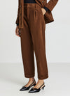 LUNGO - Pantalon classique - marrone