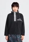 HELVETIA™ II CROPPED HALF SNAP - Sweat polaire - black