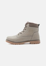 Bottines à lacets - olive