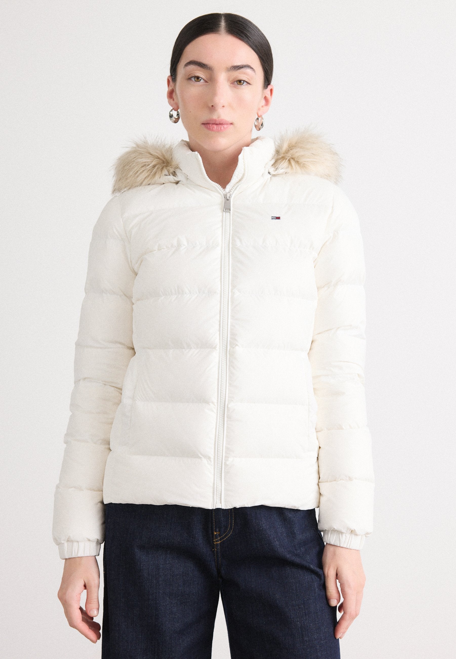HOODED - Doudoune - ecru