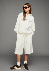 PRINTED - Sweat à capuche - white