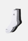 EVERYDAY CUSH CREW UNISEX 3 PACK - Chaussettes de sport - white/carbon heather/black